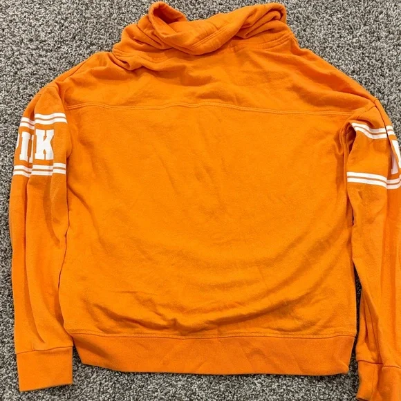 PINK Victoria's Secret Bright Orange Cowl Neck Sweater - Picture 3 of 3